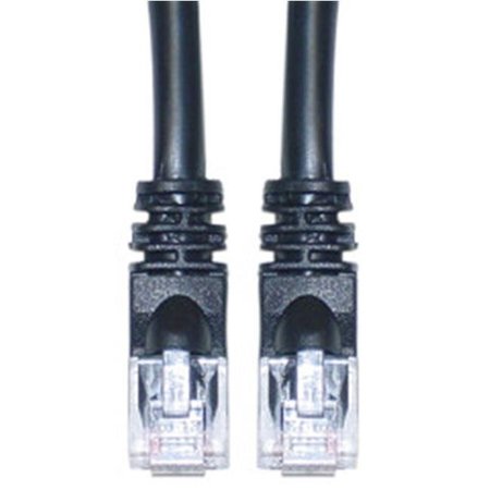 AISH Cat5e Black Ethernet Patch Cable  Snagless Molded Boot  14 foot AI195981